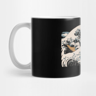 The Great Sushi Wave Mug