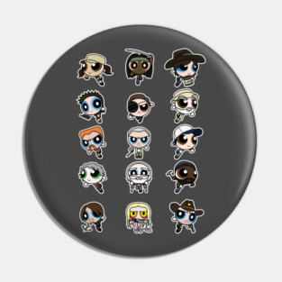 The Walking Dead Puffs parody Pin