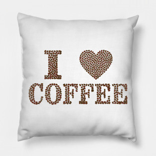 I Love Coffee T-Shirt Pillow