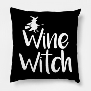 Wine Witch - halloween for women Pillow
