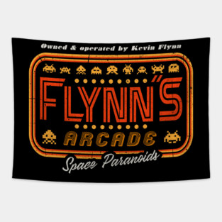 Flynn's Arcade Sign Tapestry