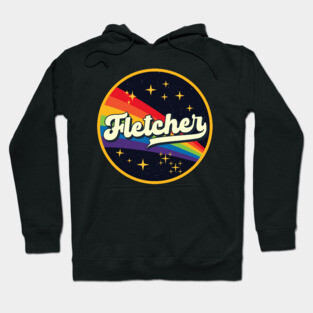 Fletcher // Rainbow In Space Vintage Style Hoodie