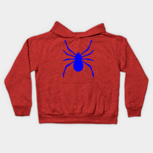 Radioactive Spider Blue Logo Kids Hoodie
