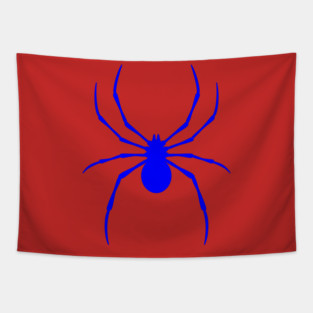 Radioactive Spider Blue Logo Tapestry