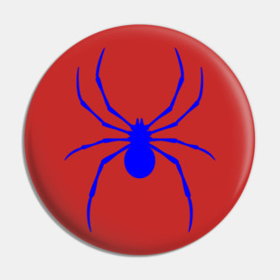 Radioactive Spider Blue Logo Pin