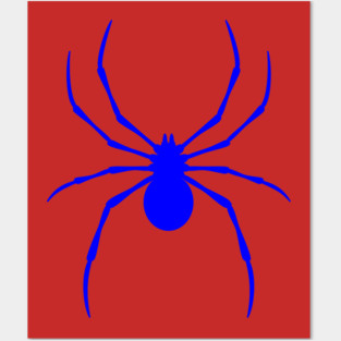 Radioactive Spider Blue Logo Posters and Art
