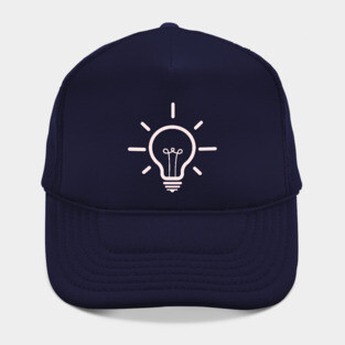 Minimal light bulb lit Hat