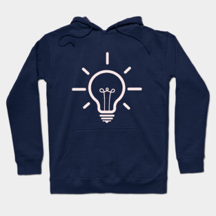Minimal light bulb lit Hoodie