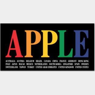 Apple Countries Posters and Art