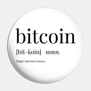 Bitcoin Definition Pin