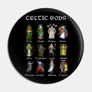 Celtic Mythology Gods Pin