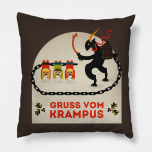 Gruss vom Krampus Pillow