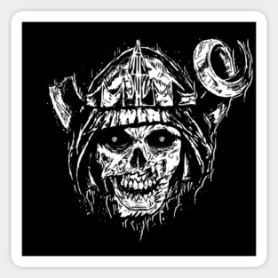 Lich But in White Ink Sticker