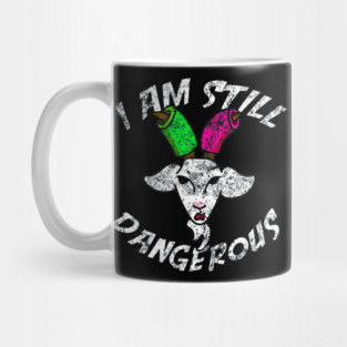 I Am Still Dangerous Goat with Pool Noodles on Horns Mug