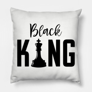 Black King, Black Father, Black Man Pillow