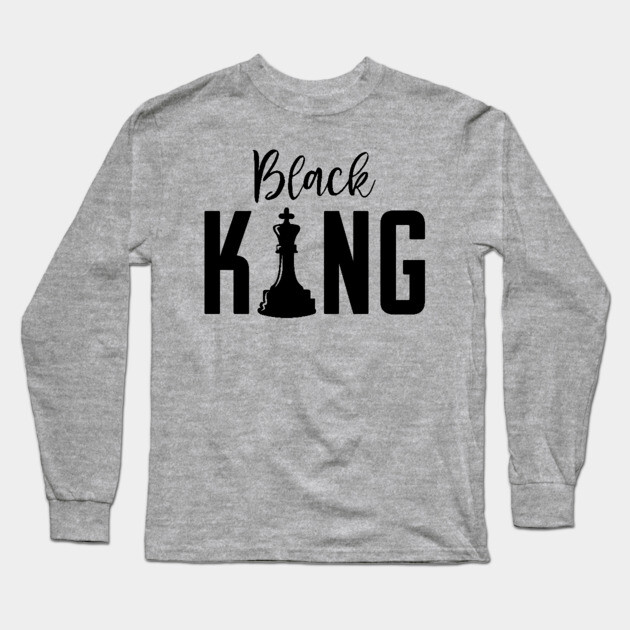 Black King, Black Father, Black Man Long Sleeve T-Shirt by UrbanLifeApparel