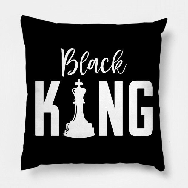 Black King, Black Father, Black Man Pillow by UrbanLifeApparel