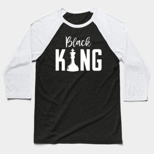 Black King, Black Father, Black Man Baseball T-Shirt