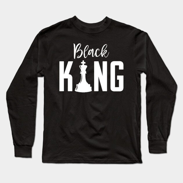 Black King, Black Father, Black Man Long Sleeve T-Shirt by UrbanLifeApparel