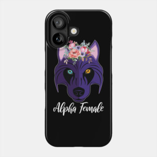 Wolf Husky Heterochromia Alpha Women Purple Feminism Strong Phone Case