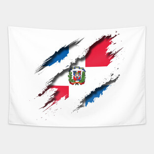 Dominican Republic Shredding Tapestry