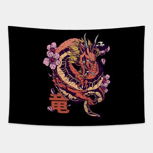 Japanese Dragon Tapestry