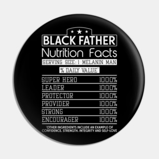 Black Father Nutrition Facts, Black Father, Black dad Pin