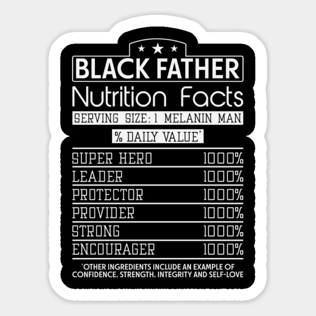 Black Father Nutrition Facts, Black Father, Black dad Magnet by UrbanLifeApparel