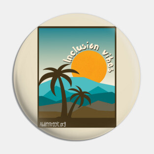Inclusion Vibes blues Pin