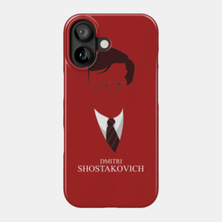 Dmitri Shostakovich - Minimalist Portrait Phone Case