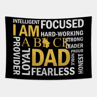 I am a Black Dad, Black Father Tapestry