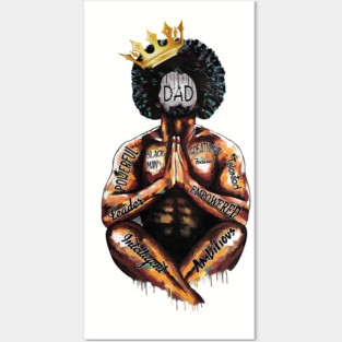 Intelligent Black Man, Black Dad, Black King Posters and Art