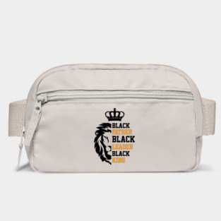Black Father, Black Leader, Black King, Golden, Lion Bag