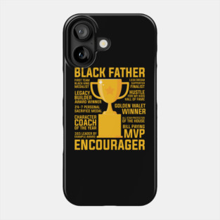 Black Father Award, Black Dad, Black Father Phone Case