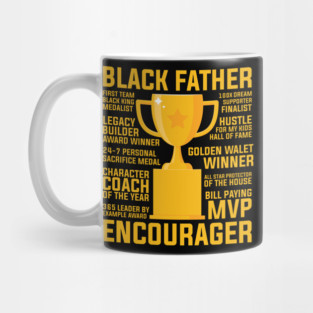 Black Father Award, Black Dad, Black Father Mug