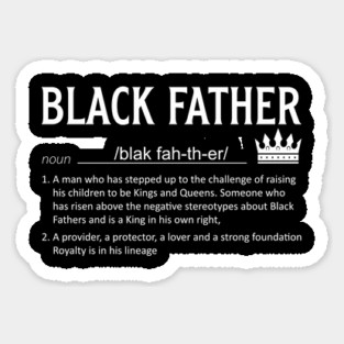 Black Father definition, Black Dad, Black Father Sticker