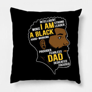 I am an Black Dad Pillow