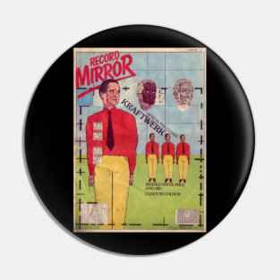 Vintage Kraftwerk Record Mirror 1978 Pin