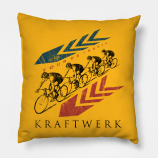 Vintage Kraftwerk Tour De France Pillow