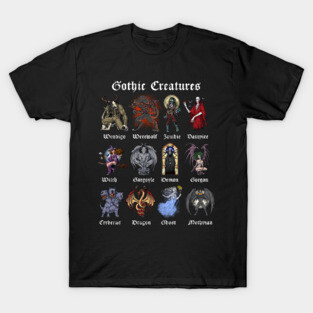 Gothic Mythical Creatures T-Shirt