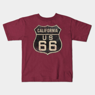 California Route 66 V04 Kids T-Shirt