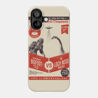Bigfoot VS Loch ness monster (hide and seek) Phone Case