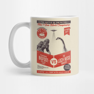 Bigfoot VS Loch ness monster (hide and seek) Mug