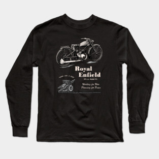 Royal Enfield WD/RE Retro Vintage Motorcycle WW2 Long Sleeve T-Shirt