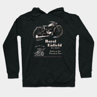 Royal Enfield WD/RE Retro Vintage Motorcycle WW2 Hoodie