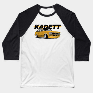 Opel Kadett C Yellow Baseball T-Shirt