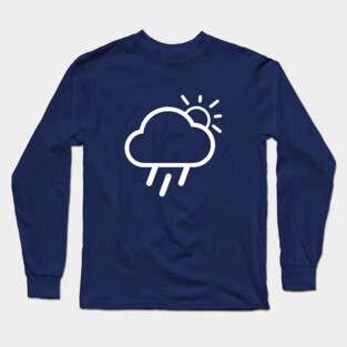 Minimal rain cloud weather Long Sleeve T-Shirt