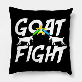 Goat Fight with Pool Noodles Pillow