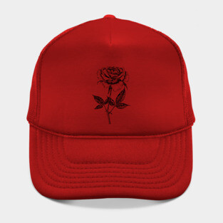 Rose drawing Hat