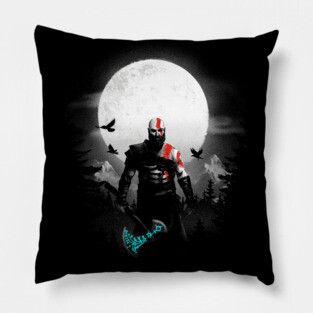 Mountain God of War - Epic Video Game - Kratos Hero Pillow